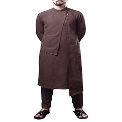 Layered Solid Casual Kurta Set