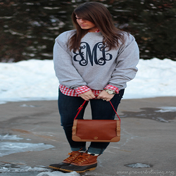 Monogrammed Crewneck Oversized Sweatshirt