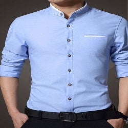 Plain Stand Collar Autumn Men's